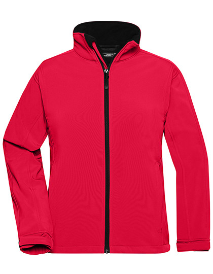 James&Nicholson Ladies´ Softshell Jacket Red