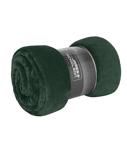 James&Nicholson Microfibre Fleece Blanket XL Dark Green