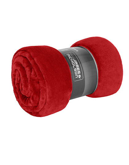 James&Nicholson Microfibre Fleece Blanket XL Red