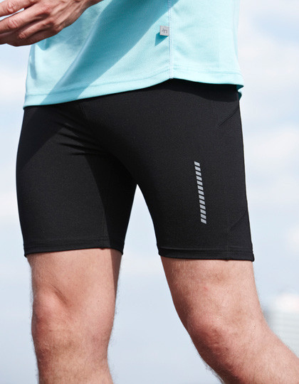 James+Nicholson Men´s Running Short-Tights Black