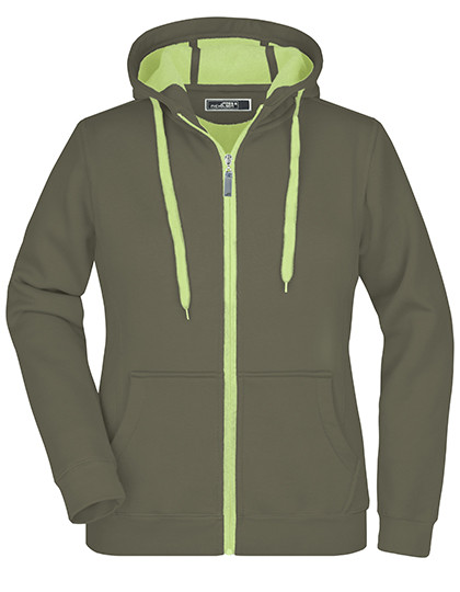 James&Nicholson Ladies´ Doubleface Jacket Olive