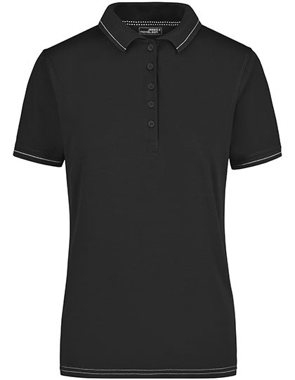 James&Nicholson Ladies´ Elastic Polo Black