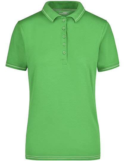 James&Nicholson Ladies´ Elastic Polo Lime Green