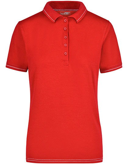 James&Nicholson Ladies´ Elastic Polo Red
