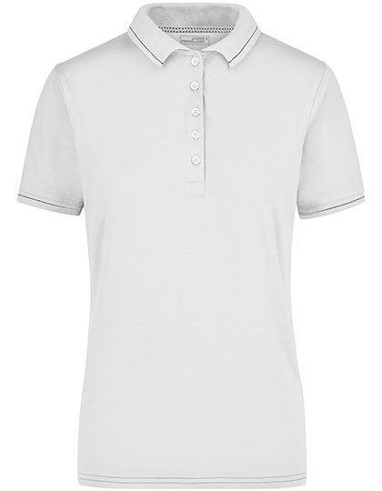 James&Nicholson Ladies´ Elastic Polo White