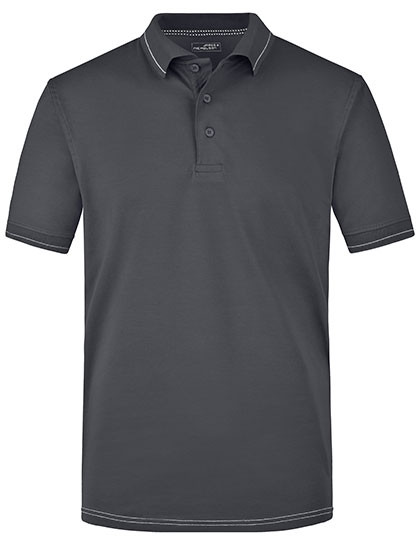 James&Nicholson Men´s Elastic Polo Graphite (Solid)