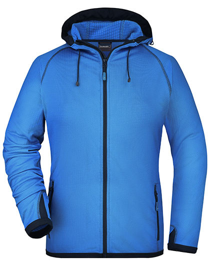 James&Nicholson Ladies´ Hooded Fleece Aqua