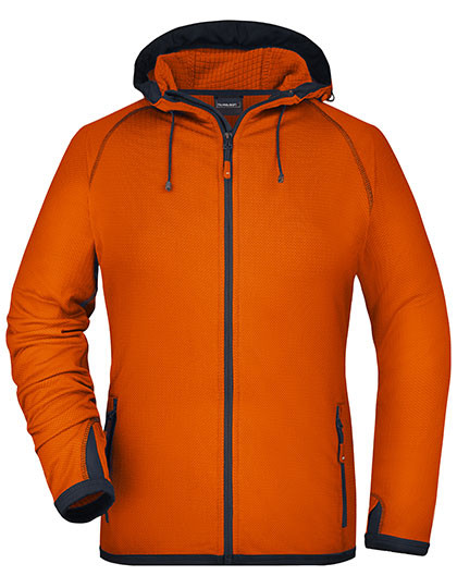 James&Nicholson Ladies´ Hooded Fleece Dark Orange