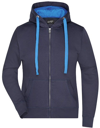 James&Nicholson Ladies´ Hooded Jacket Navy