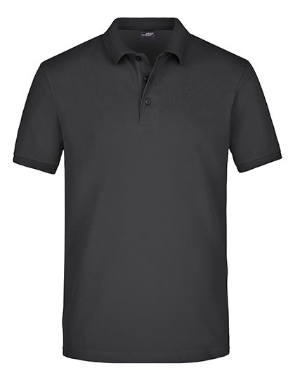 James&Nicholson Men´s Elastic Polo Piqué Black