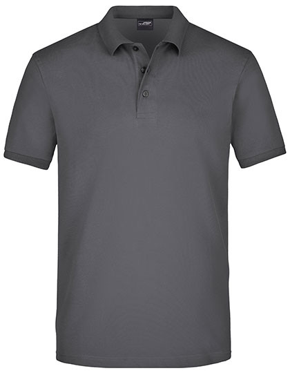 James&Nicholson Men´s Elastic Polo Piqué Graphite (Solid)