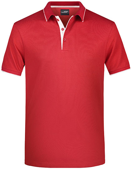 Daiber Men´s Polo Stripe Red