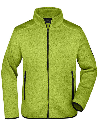 Daiber Men´s Knitted Fleece Jacket Kiwi Melange