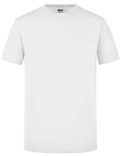 James&Nicholson Men´s Slim Fit-T White