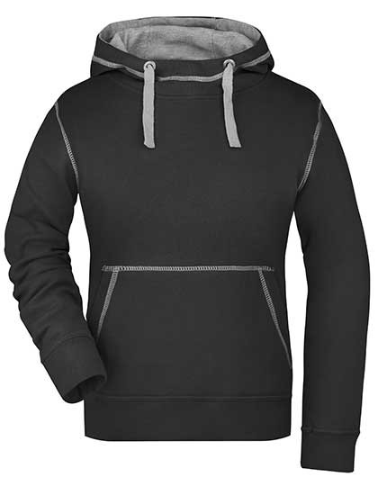 James&Nicholson Ladies´ Lifestyle Hoody Black