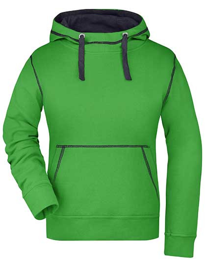 James&Nicholson Ladies´ Lifestyle Hoody Green