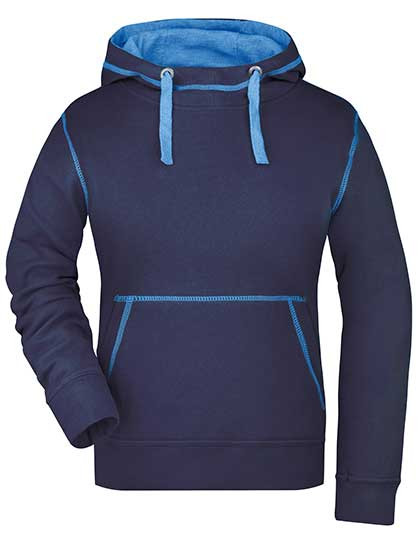 James&Nicholson Ladies´ Lifestyle Hoody Navy