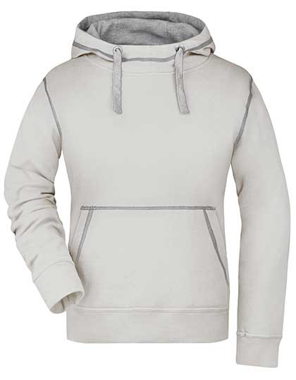 James&Nicholson Ladies´ Lifestyle Hoody Off White