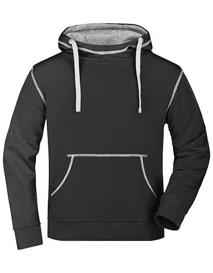 James&Nicholson Men´s Lifestyle Hoody Black