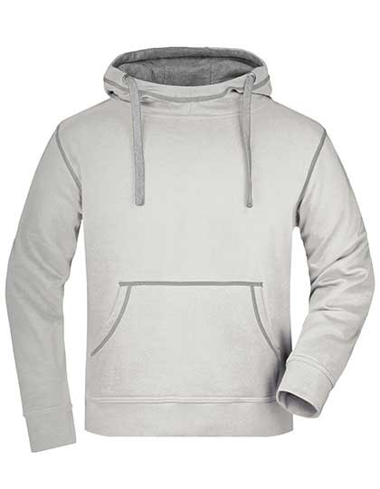James&Nicholson Men´s Lifestyle Hoody Off White