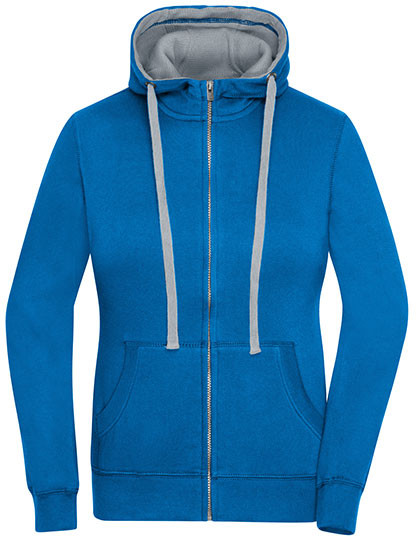 James&Nicholson Ladies´ Lifestyle Zip-Hoody Cobalt