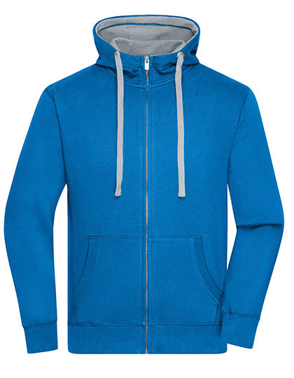 James&Nicholson Men´s Lifestyle Zip-Hoody Cobalt