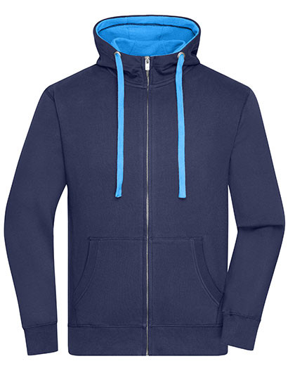 James&Nicholson Men´s Lifestyle Zip-Hoody Navy