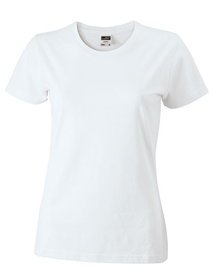 James&Nicholson Ladies´ Slim Fit-T White