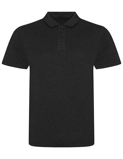 Just Polos Tri-Blend Polo Heather Black