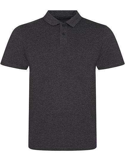 Just Polos Tri-Blend Polo Heather Charcoal