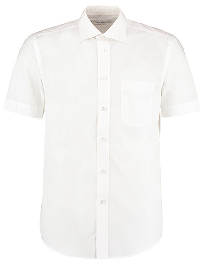 Kustom Kit Men´s Classic Fit Business Shirt Short Sleeve White