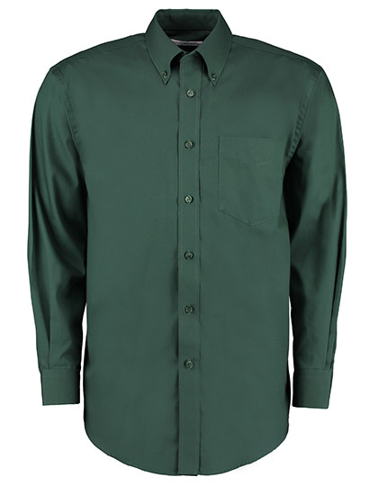 Kustom Kit Men´s Classic Fit Premium Oxford Shirt Long Sleeve Bottle Green