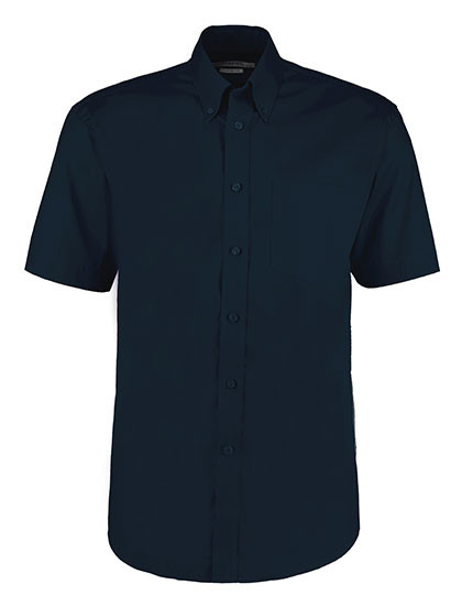 Kustom Kit Men´s Classic Fit Premium Oxford Shirt Short Sleeve Dark Navy