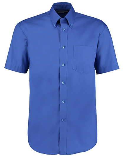 Kustom Kit Men´s Classic Fit Premium Oxford Shirt Short Sleeve Royal