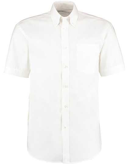 Kustom Kit Men´s Classic Fit Premium Oxford Shirt Short Sleeve White
