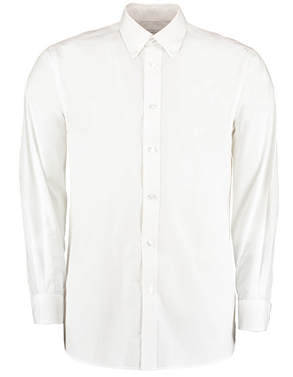 Kustom Kit Men´s Classic Fit Workforce Shirt Long Sleeve White