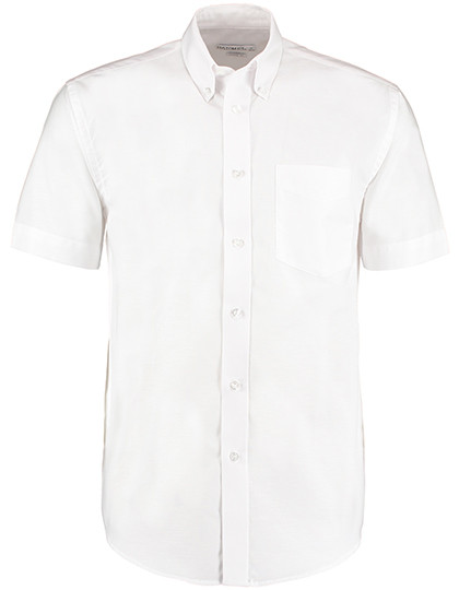 Kustom Kit Men´s Classic Fit Workwear Oxford Shirt Short Sleeve White