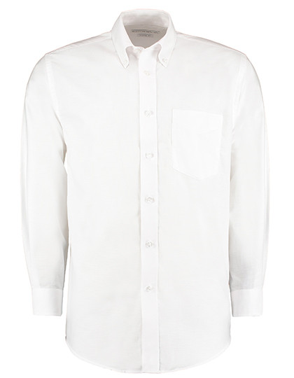 Kustom Kit Men´s Classic Fit Workwear Oxford Shirt Long Sleeve White