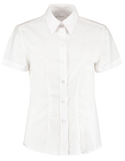 Kustom Kit Women´s Tailored Fit Workwear Oxford Shirt Short Sleeve White