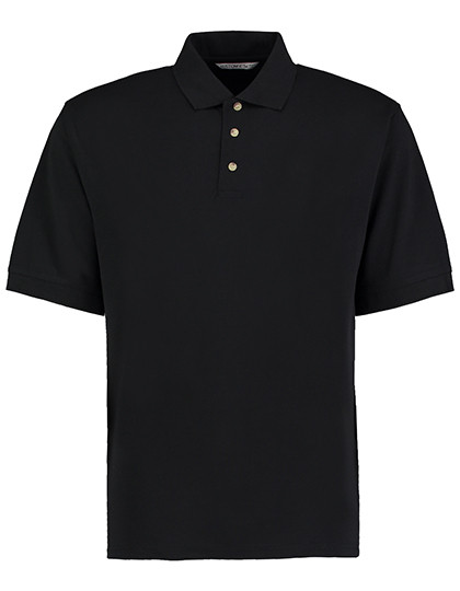 Kustom Kit Classic Fit Chunky®  Superwash® 60° Polo Black
