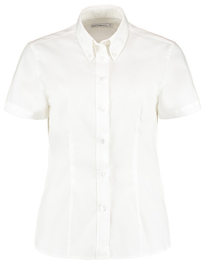 Kustom Kit Women´s Tailored Fit Corporate Oxford Shirt Short Sleeve White