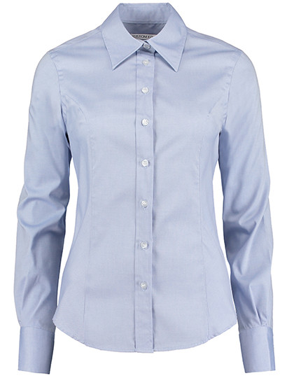 Kustom Kit Women´s Tailored Fit Corporate Oxford Shirt Long Sleeve Light Blue