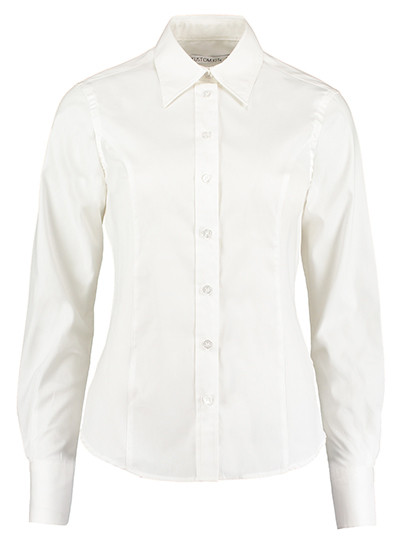 Kustom Kit Women´s Tailored Fit Corporate Oxford Shirt Long Sleeve White