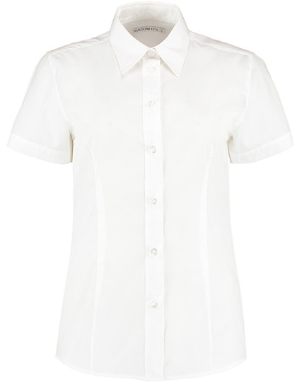 Kustom Kit Women´s Classic Fit Workforce Poplin Shirt Short Sleeve White