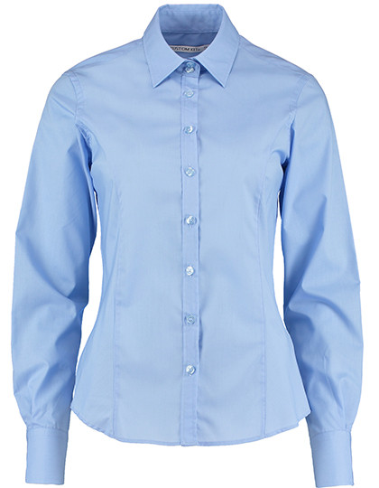 Kustom Kit Women´s Tailored Fit Business Shirt Long Sleeve Light Blue
