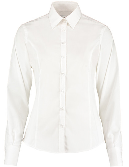 Kustom Kit Women´s Tailored Fit Business Shirt Long Sleeve White