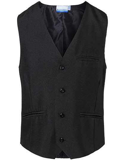 Karlowsky Herrenweste Basic Black (ca. Pantone 419C)