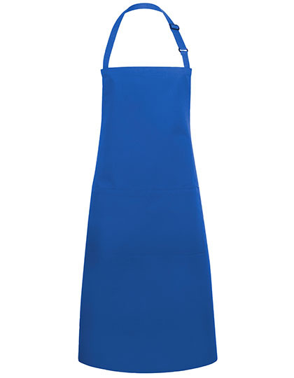 Karlowsky Latzschürze Basic mit Tasche und Schnalle Blue (ca. Pantone 7686C)