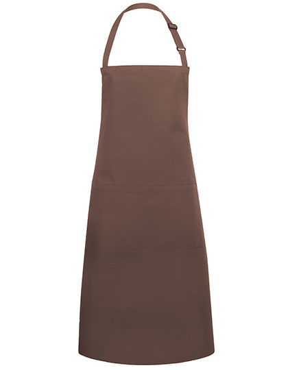 Karlowsky Latzschürze Basic mit Tasche und Schnalle Light Brown (ca. Pantone 438C)