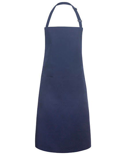 Karlowsky Latzschürze Basic mit Tasche und Schnalle Navy (ca. Pantone 533C)